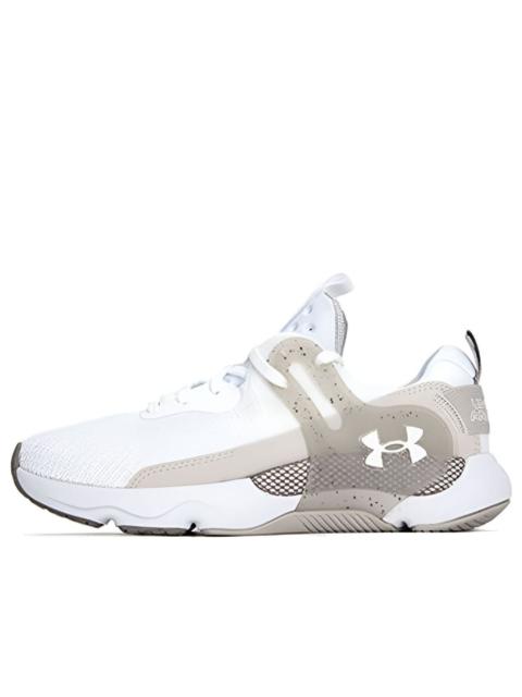 (WMNS) Under Armour HOVR Apex 3 Training Shoes 'White Brown' 3024272-110