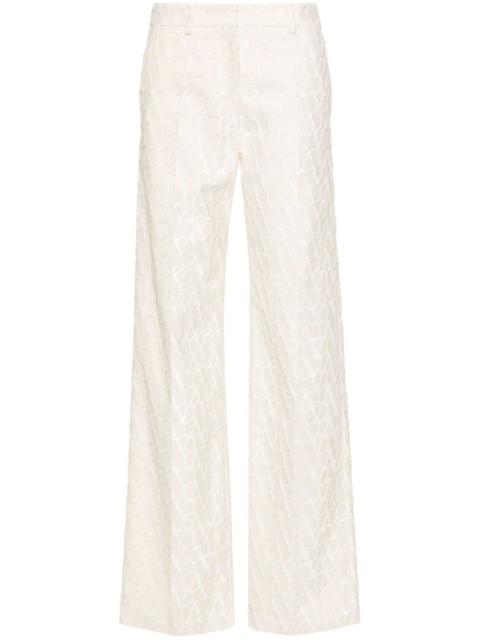 Toile Iconographe flocked tailored trousers