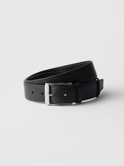 Leather belt