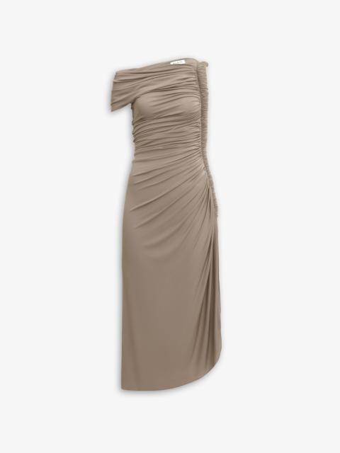 DRAPED DRESS IN SUPPLE JERSEY