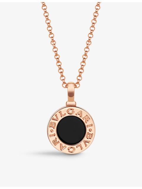 BVLGARI BVLGARI 18ct rose-gold and onyx necklace