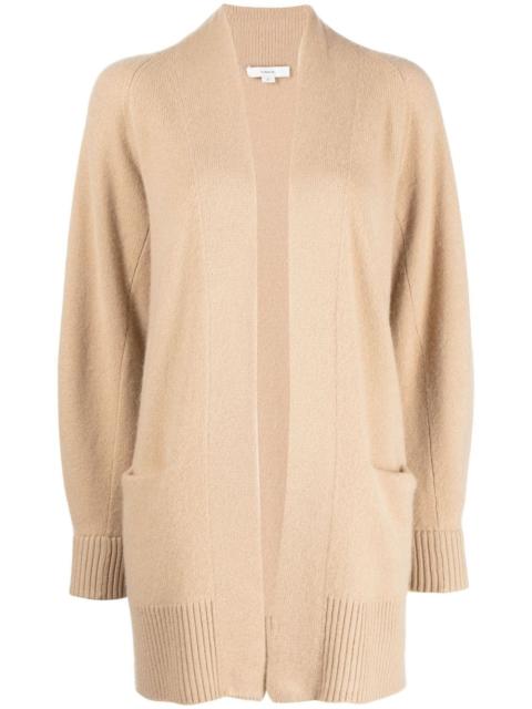 open-front cashmere cardi-coat