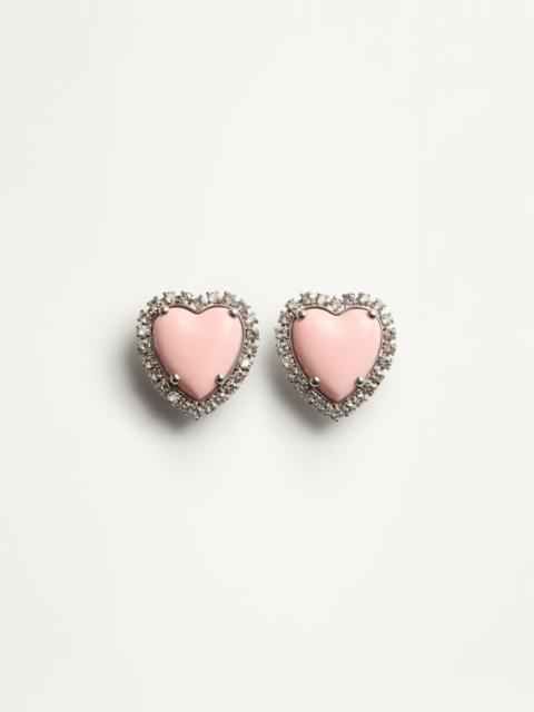 COEUR HYPERBOLE EARRINGS IN METAL, RESIN AND SWAROVSKI CRYSTALS ®