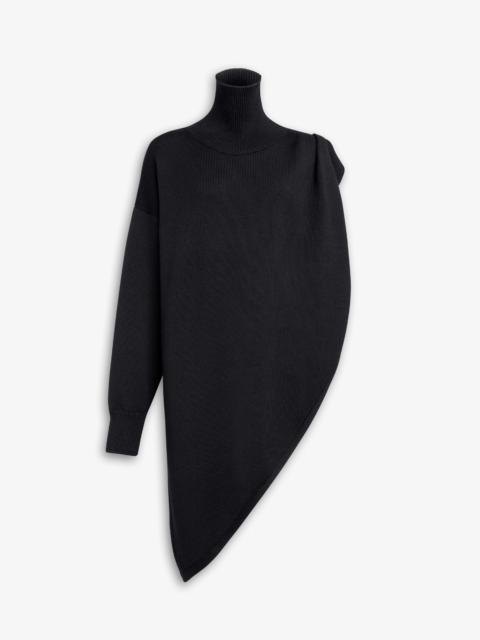 KNITTED ASYMMETRICAL CAPE JUMPER
