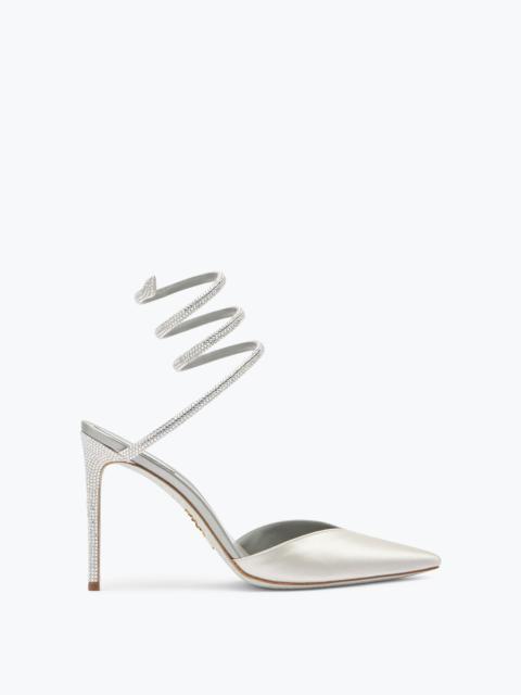 Cleo Crystal Gray Open-Back Pump 105