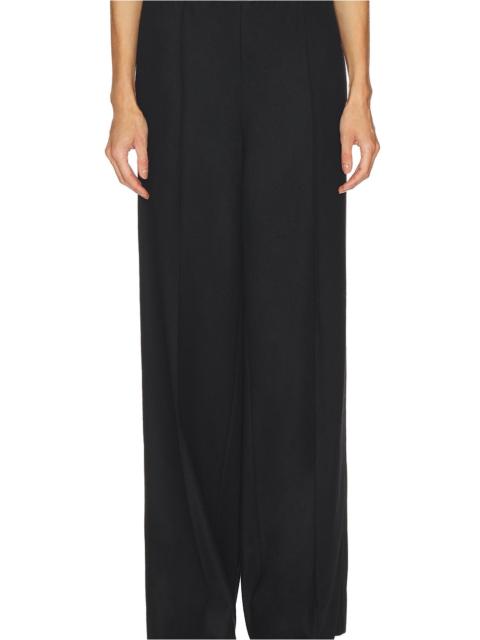 Mid Rise Satin Combo Pull On Pant