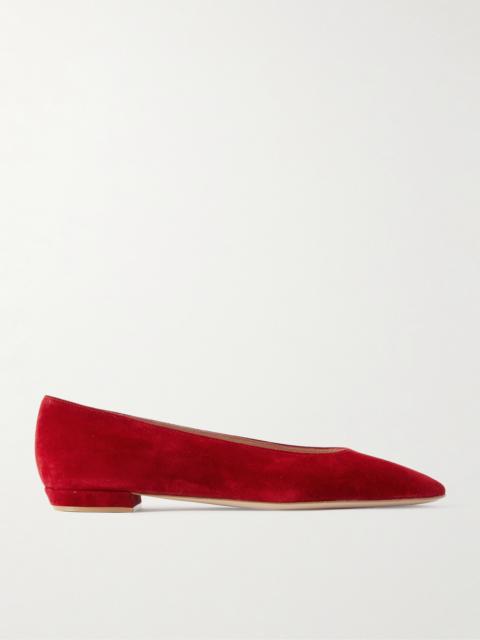 Amelia Suede Point-toe Flats