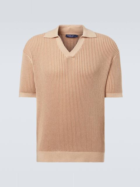 Rino cotton and cashmere polo shirt