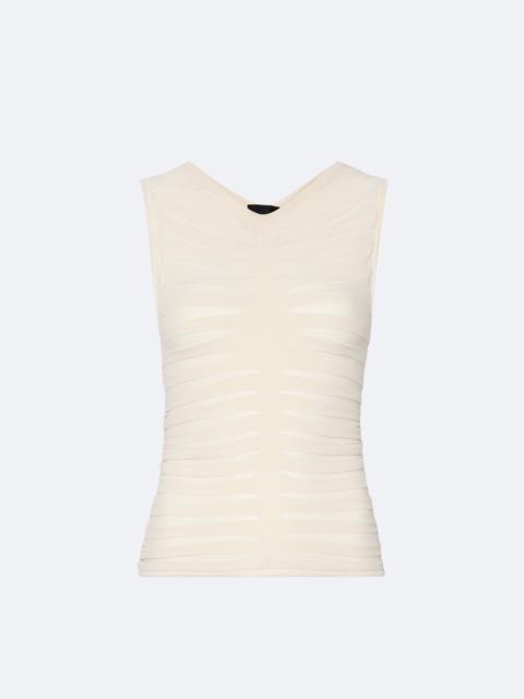 Viscose Wide Ribbed Tank Top