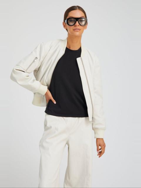 SHELL LEATHER CLASSIC BOMBER