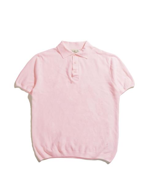 KPLP02 Knitted Polo Dusted Pink