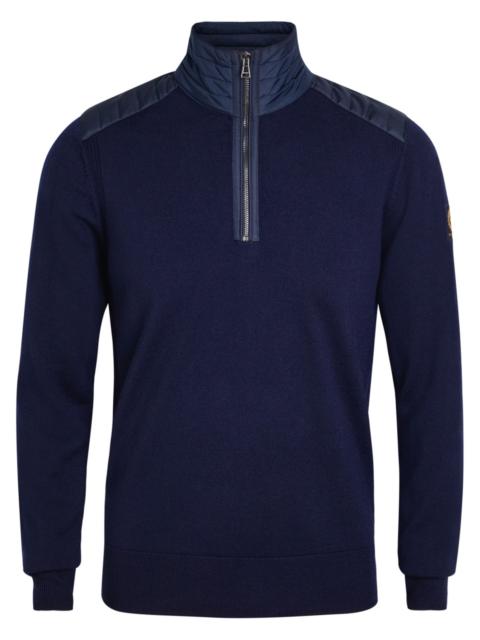 Belstaff Kilmington Quater zip Knit Wool-blend Jumper