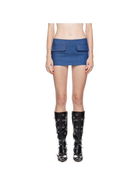 SSENSE Exclusive Blue Denim Miniskirt