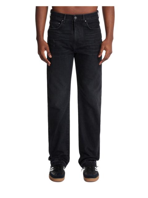 Black Straight-Leg Jeans