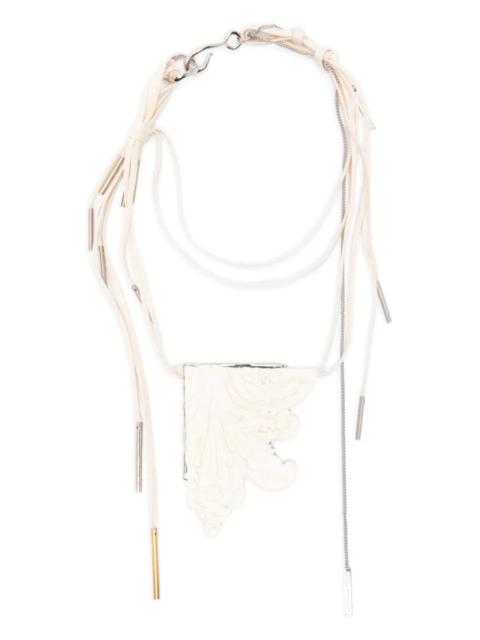 Dries Van Noten Carved Pendant Necklace