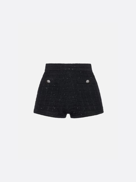 SEQUIN KNIT SHORTS