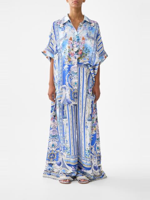 WIDE LEG TROUSER WITH FRONT POCKETS