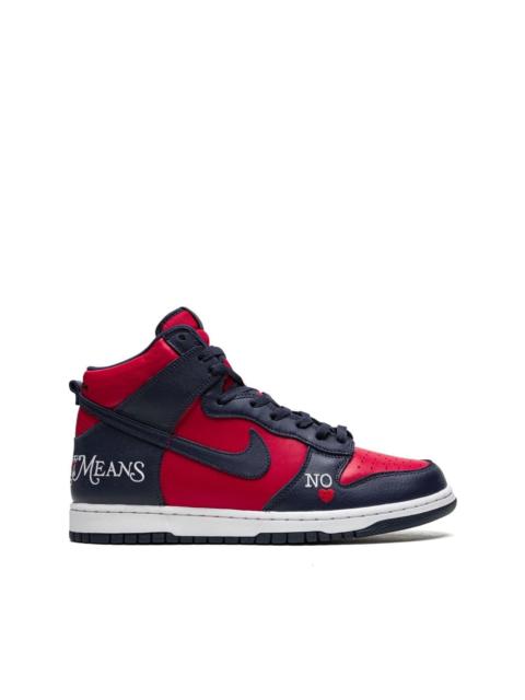x Supreme SB Dunk High sneakers