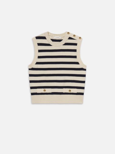 The Harbor Vest in Navy Multi