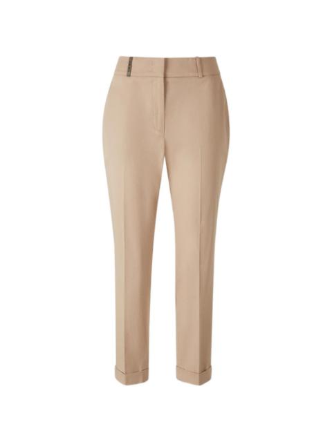 belt-loop cuffed trousers