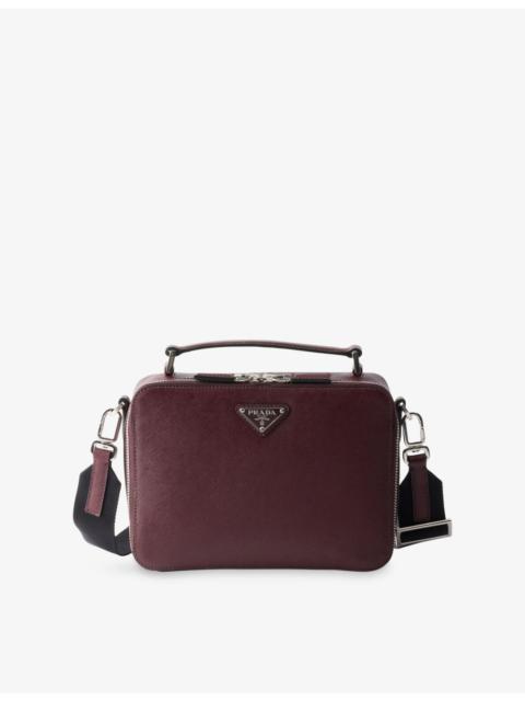 Brique medium Saffiano-leather bag