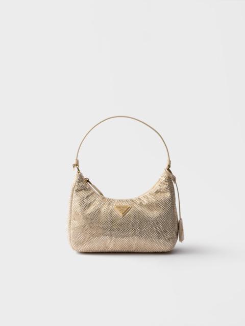 Prada Re-Edition 2005 mini crystal-studded satin bag