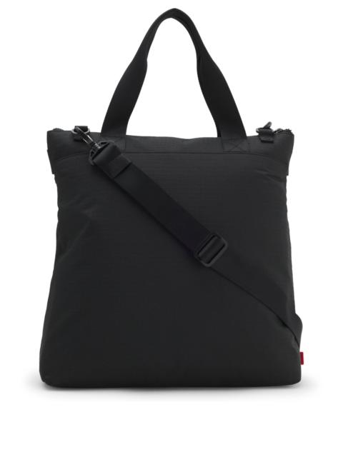RIPSTOP TOTE BAG WITH LOGO LETTERING