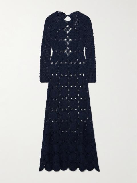 + Net Sustain Jules Crocheted Cotton Maxi Dress
