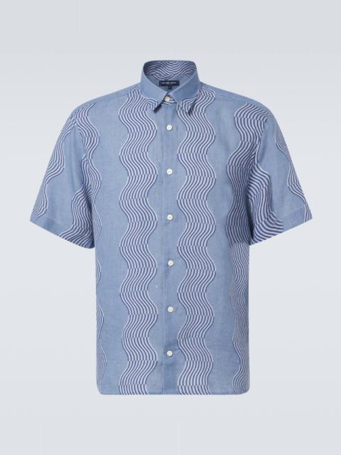 Castro printed linen shirt
