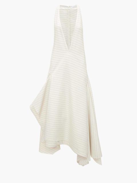 V- NECK PANELLED DRESS