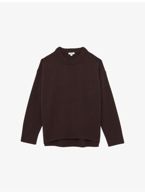 Ella Crewneck Long-Sleeve Wool And Cashmere Jumper