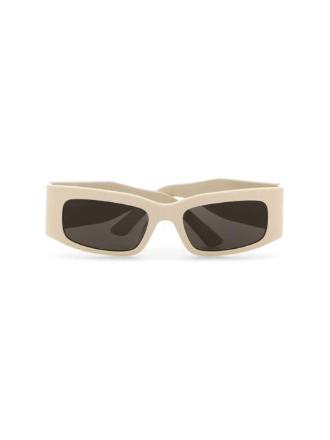 logo-print rectangle-frame sunglasses