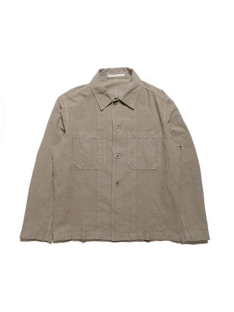 Tyge Cotton Linen Overshirt Clay