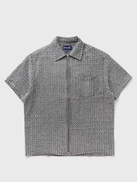 Damaged Denim Zip S/S Shirt