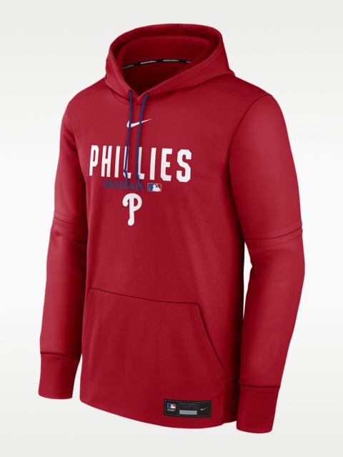 Philadelphia Phillies Authentic Collection Men's Nike Therma MLB Pullover Hoodie