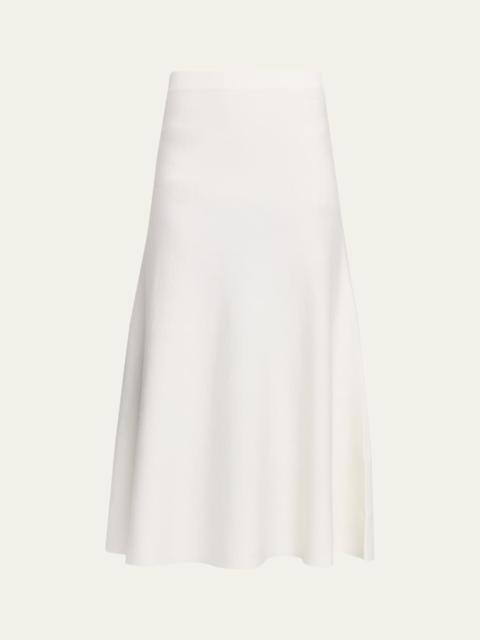 Freddie Midi Wool-Cashmere Skirt