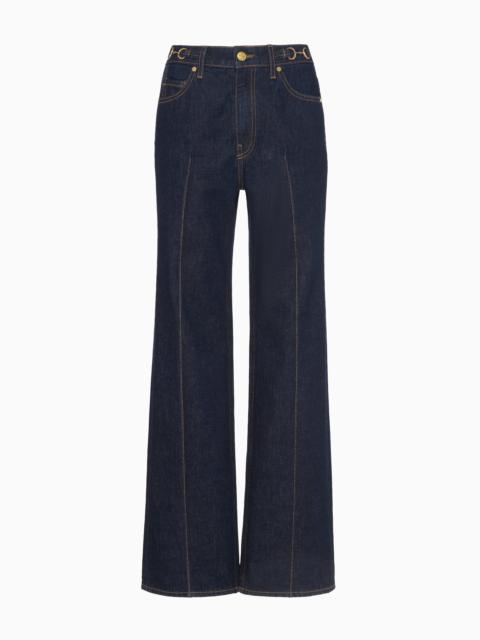 The Agatha Straight Leg Pintuck Jean