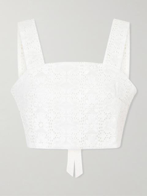 Lena Broderie Anglaise Cotton Top
