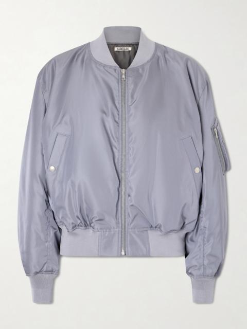 Silk-twill Bomber Jacket