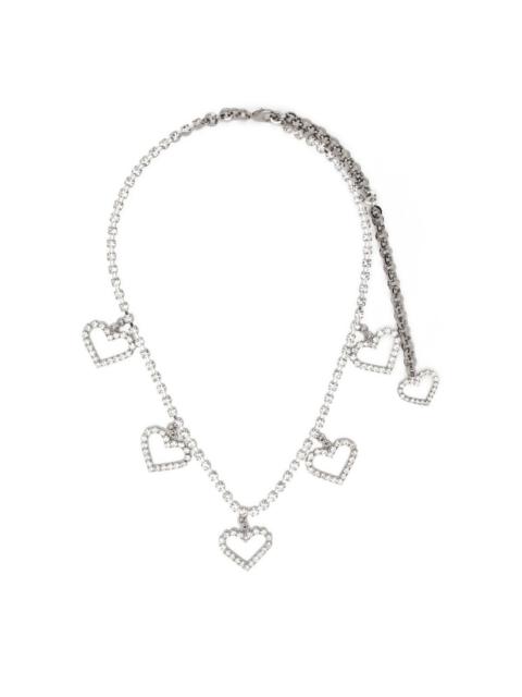 crystal heart necklace