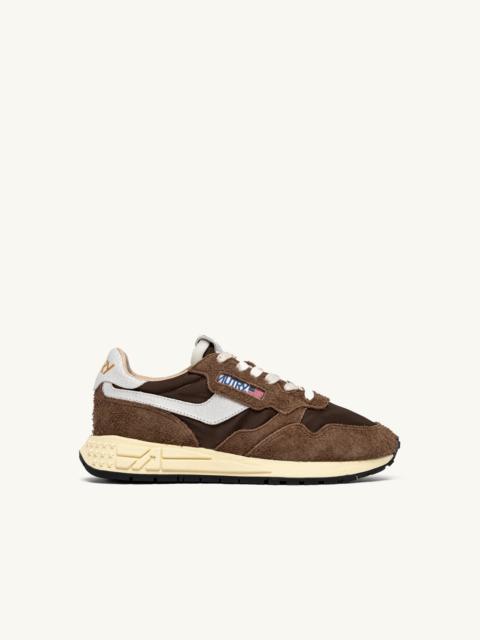 REELWIND LOW SNEAKERS IN WHITE AND TUNDRA NYLON AND SUEDE