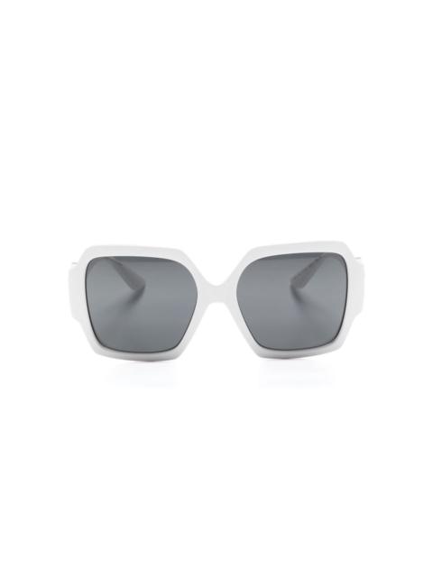 Medusa-plaque square-frame sunglasses