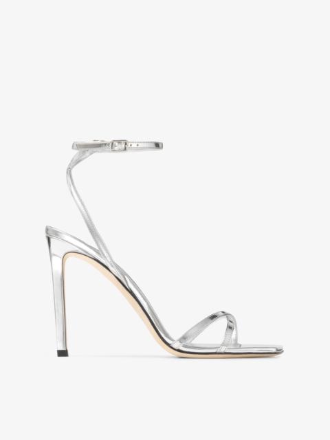 Metz 100
Silver Liquid Metal Leather Sandal