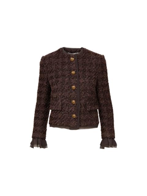 AUDRINA METALLIC TWEED JACKET