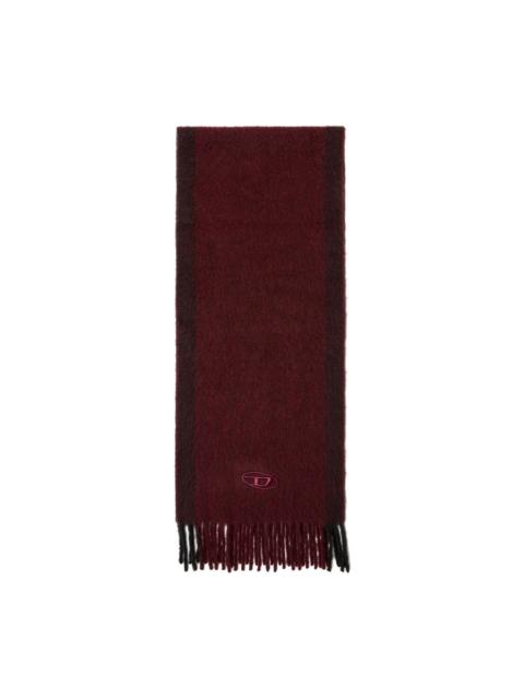 fringed logo scarf