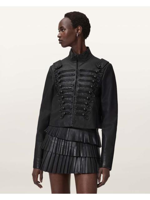 RUMMY CROPPED LEATHER JACKET