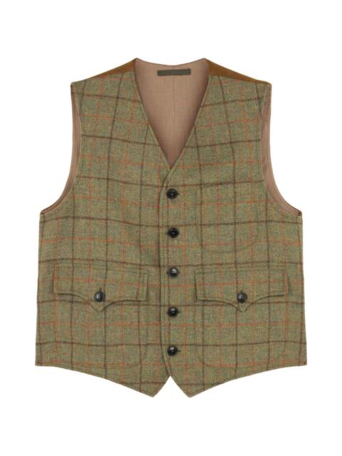 Dean check-pattern vest