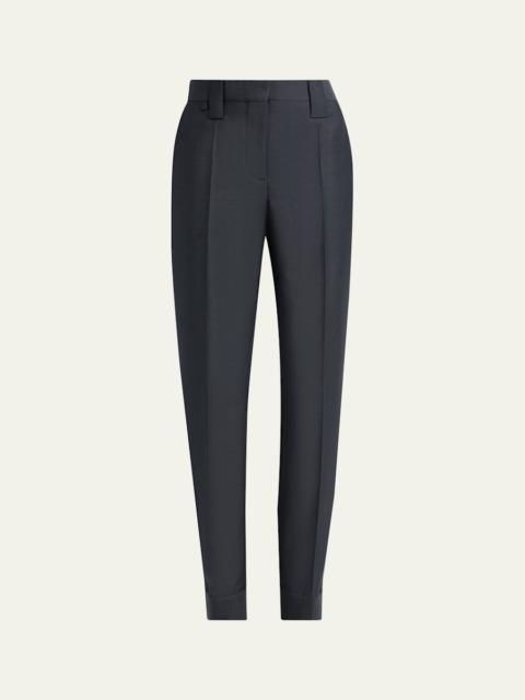 Tapered Formal Wool Pants