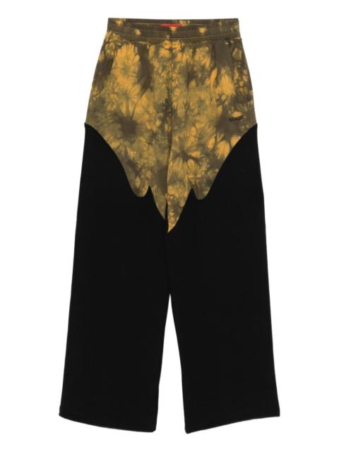 Rider tie-dye panel sweatpants