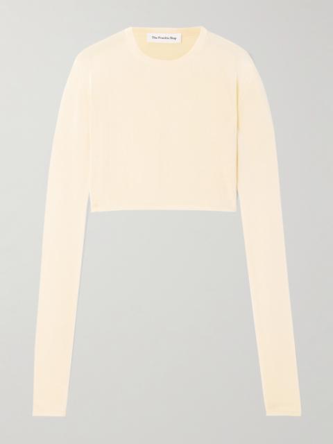 Kazel Cropped Knitted Top